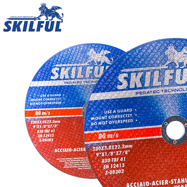 9 inch 230 mm Stainless Steel Disk Cutter Pass MPA Cut Off Wheel Metal Abrasive Tools