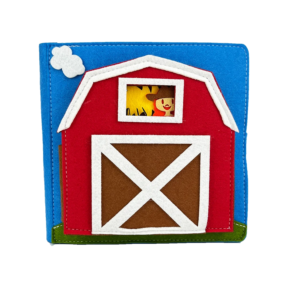 Latest Montessori educational toys 3D quiet book 12 pages felt activty book preschool sensery busy book for toddlers 1- 6 years