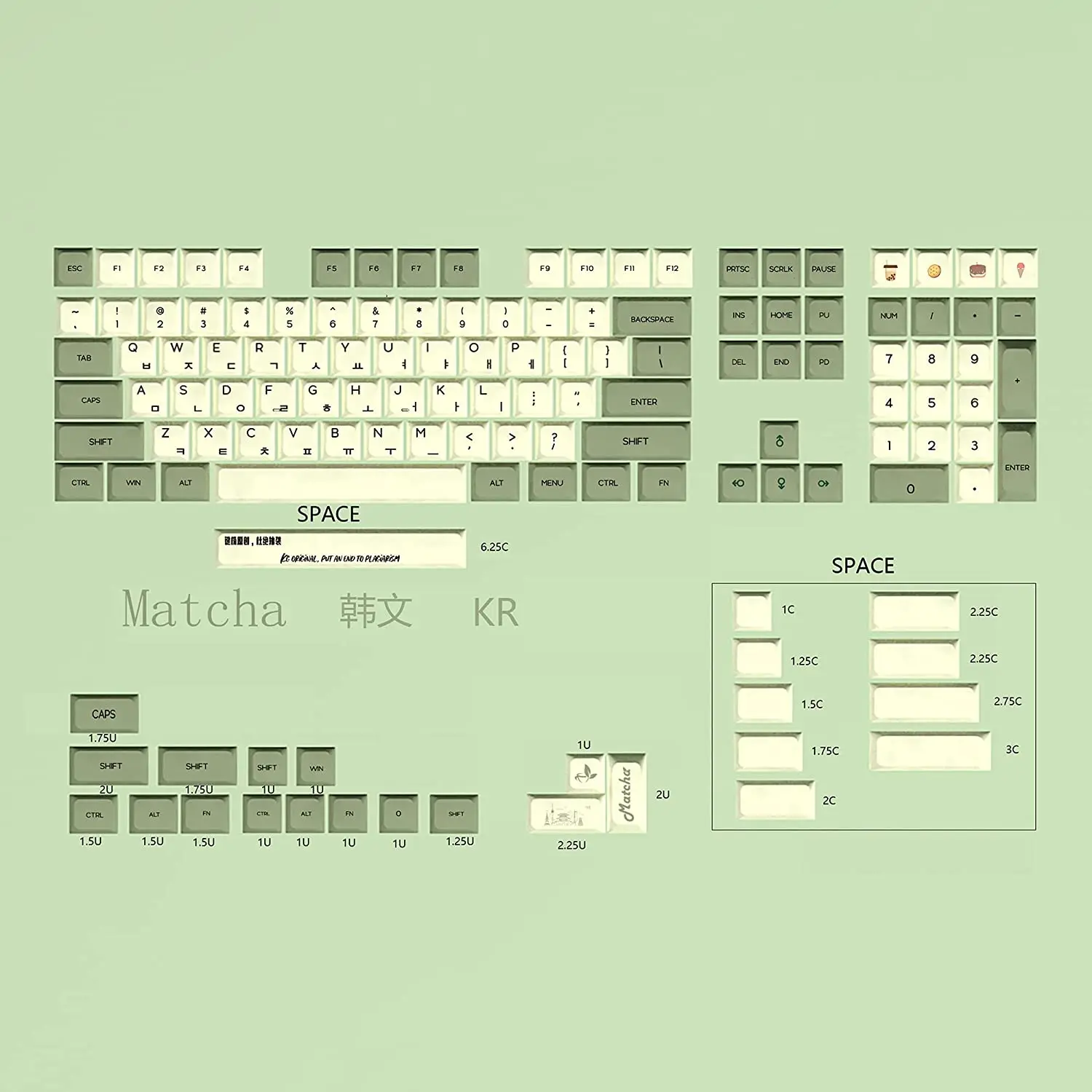 Клавиатура Dye Sub PBT похожа на XDA Japanese Korean Russian for MX Split Keyboard 104 87