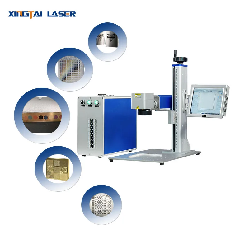60W 80W 100W M7 High Precision Deep Engraving Fiber Laser Marking Machine Stainless Steel Color Optical Fiber Laser