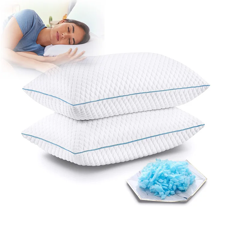 Bed King Soft Size, Memory Foam Lumbar Sleeping, Ad Pillows For Sleeping - Queen Size Set Of 2