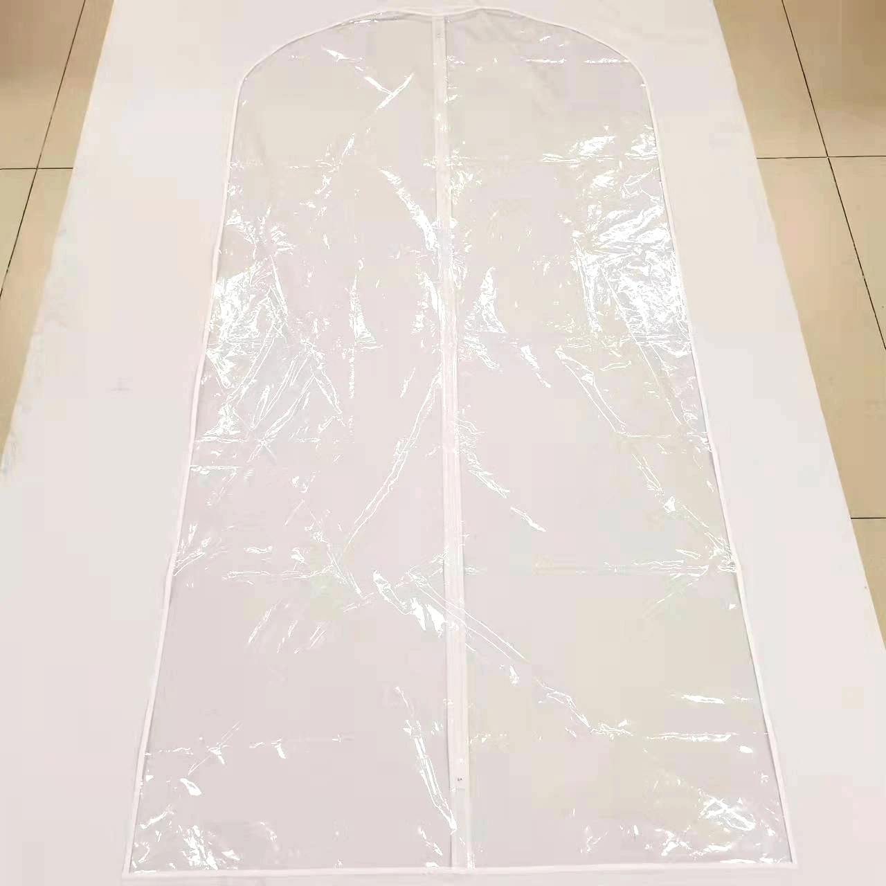 Лидер продаж чехол для свадебного платья PEVA прозрачный костюма оптовая продажа черная Нетканая сумка