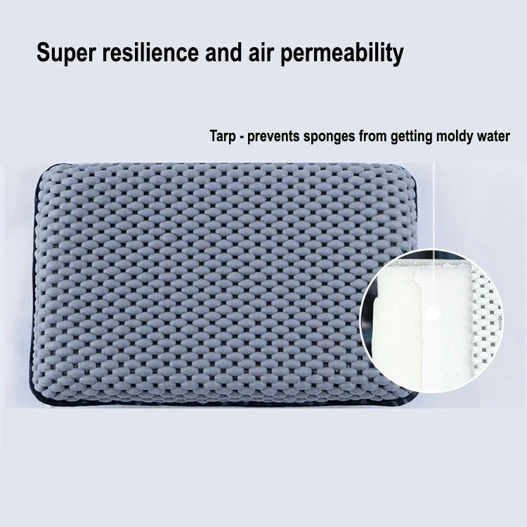 Eco-friendly Anti-slip Resistant Waterproof Soft Touch Neck And Back Support PVC Foam Bath Pillow With Suction Cup For Tub