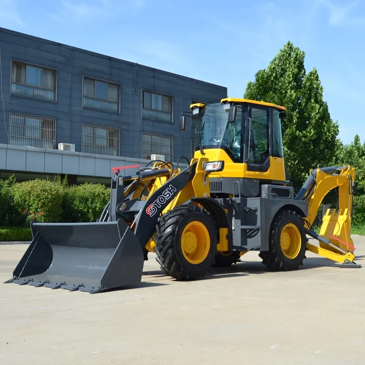 TOSH Farm Digger Backhoe Loader Tractor With Industrial Backhoe and Loader