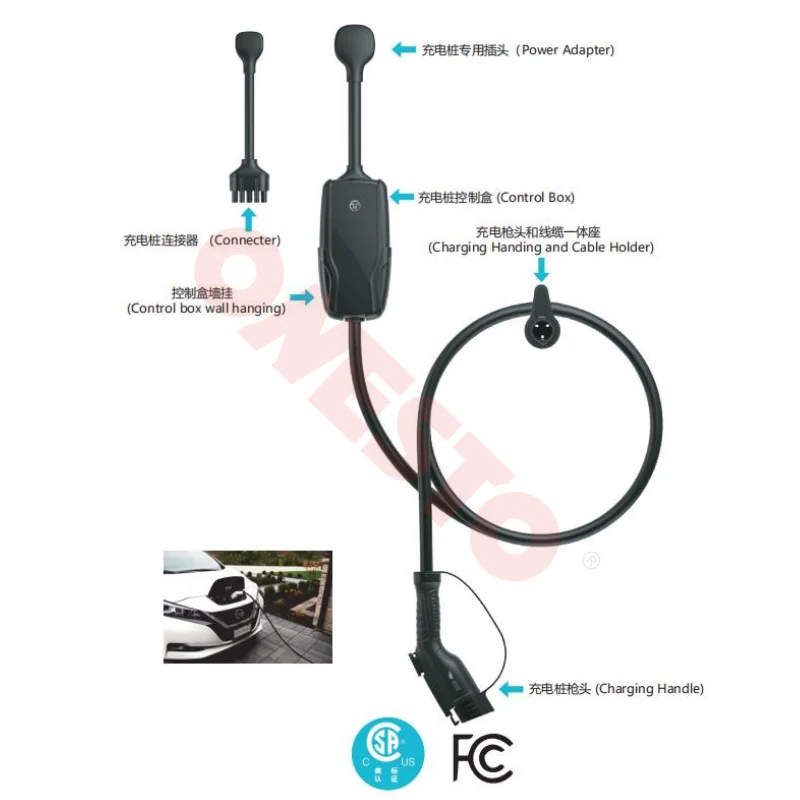 Smart WIFI WirelessEV Car Charger Portable Car Battery Charger 40A Fast Electric Car EV Charger Charging