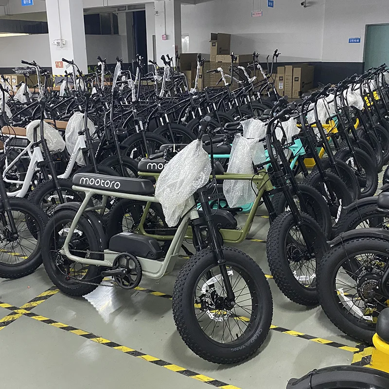 China Factory Retro 500W 1000W Ebike for Sale Electric Bike Super Fat Tire 73 Electric Dirt Bicycle