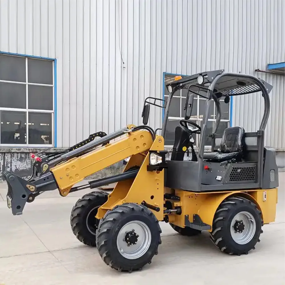 Cheap 400kg-6ton Mini backhoe wheel loaders Top EPA ZL rcm mini front end loader small diesel/electric loader price for sale