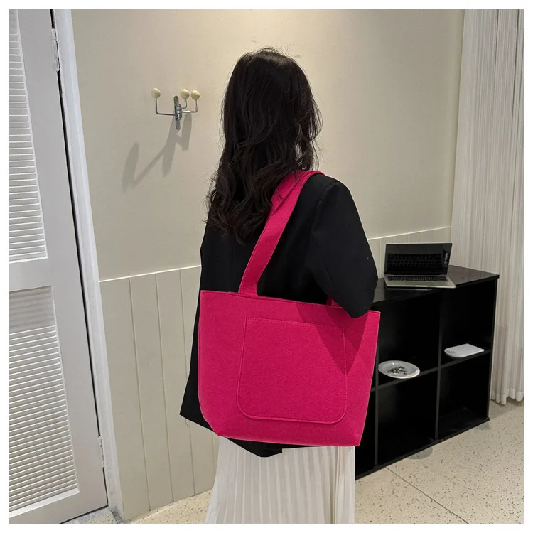 fashion felt shopping bag custom color with high quality