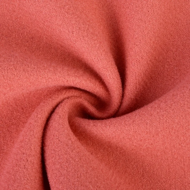 Factory direct sale plain dyed 100% polyester sustainable poly brush fabric for clothing
