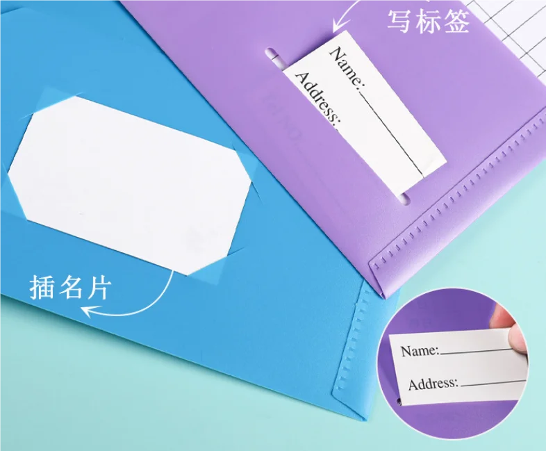 Customized Plastic Multiple Color Foldbal A4 File Folder High Quality Office Presentation Binder Mobile Customer