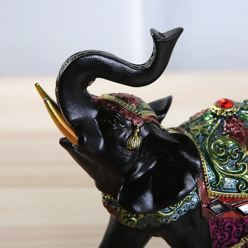 Support customized services Tour Souvenir Resin Craft Elephant Sculpture 3D ResinCrafts for Home Decoration