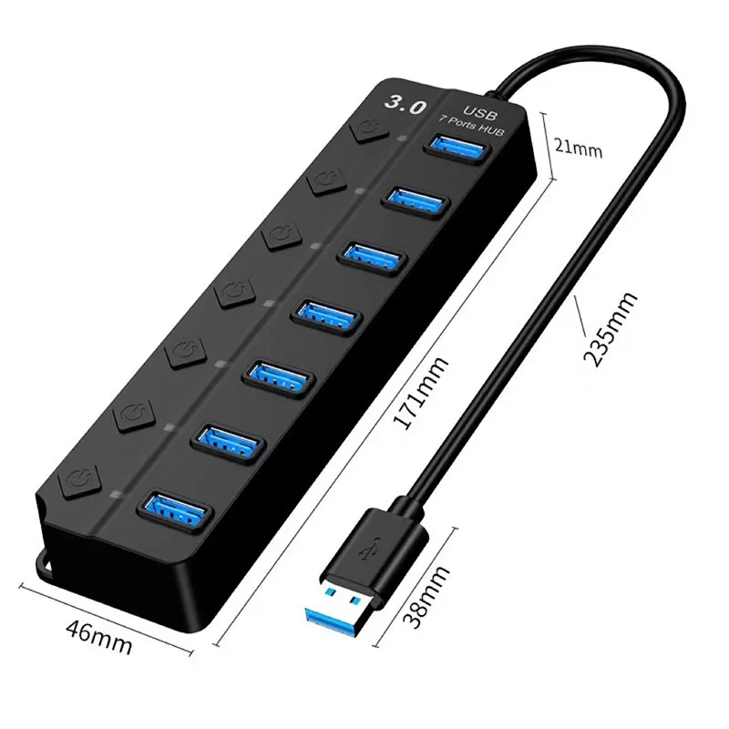 Док-станция для TYPE-C HDM концентратор 7 в 1 Расширенный док-станция SD/TF card reader устройство чтения карт USB 3 0