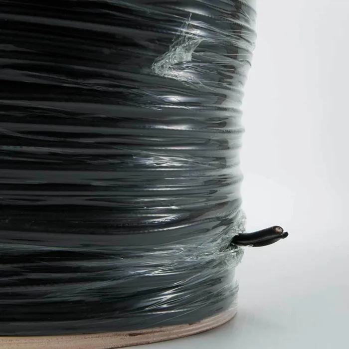 CCTV RG59 коаксиальный BC + 18 AWG 2 провод плоский кабель с мощности белого и черного цвета