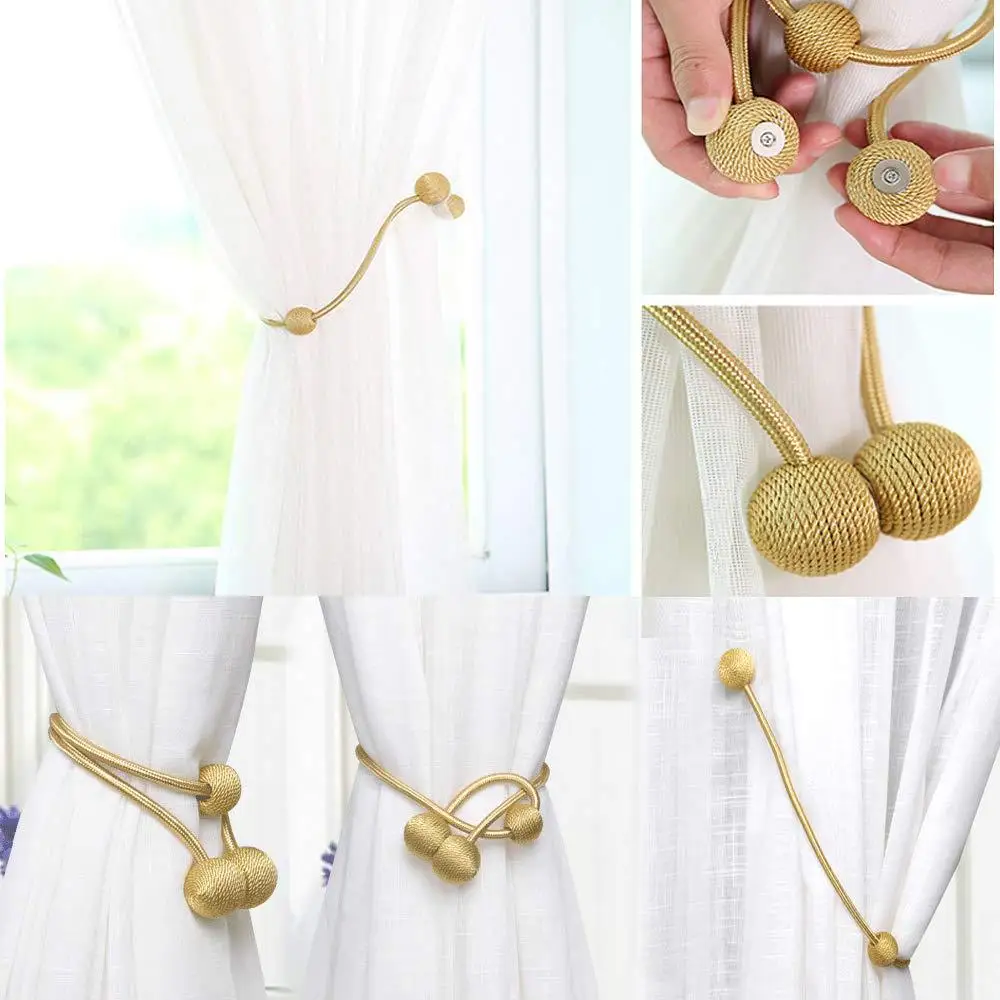  Home Office Curtain Holder Magnetic Tieback