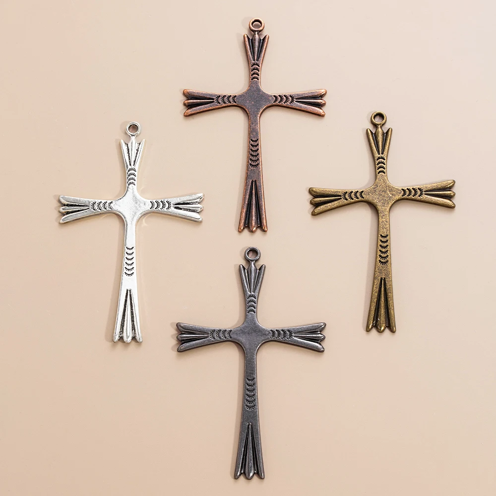 Cheap One Hole Alloy Rosary Cross Italy Cross Religious Alloy Cross Crucifix Special Offer