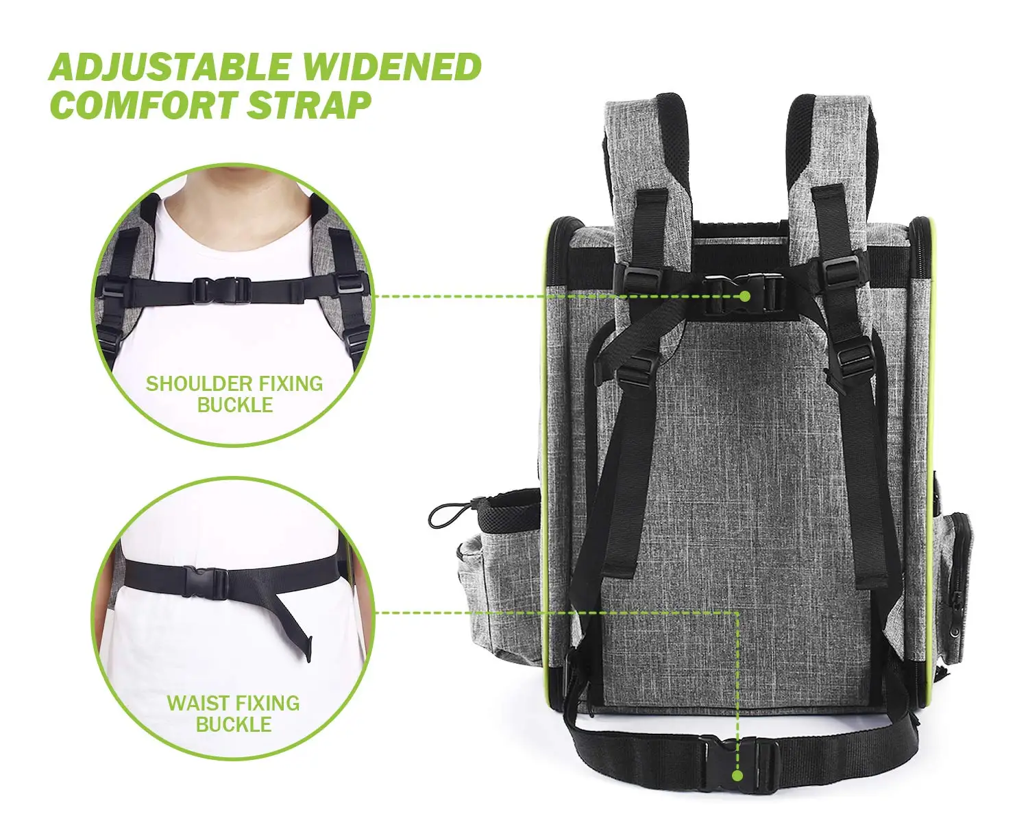 Portable Expandable Outdoor Foldable Space Carrying Bag pet backpack for dogs and cats