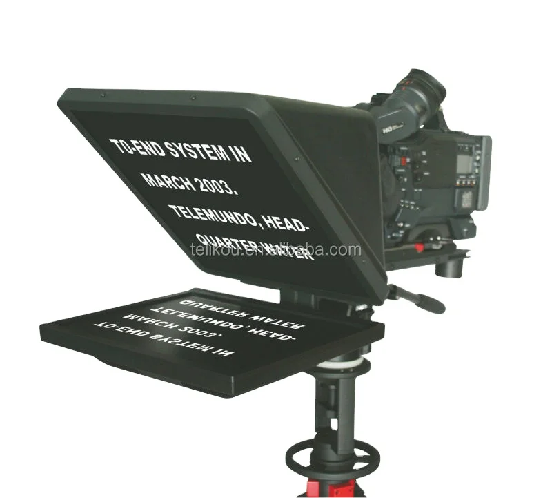 TF-19 19 inch Telecast Broadcast TV Teleprompter VGA  HD MI BNC  input for school  live show use