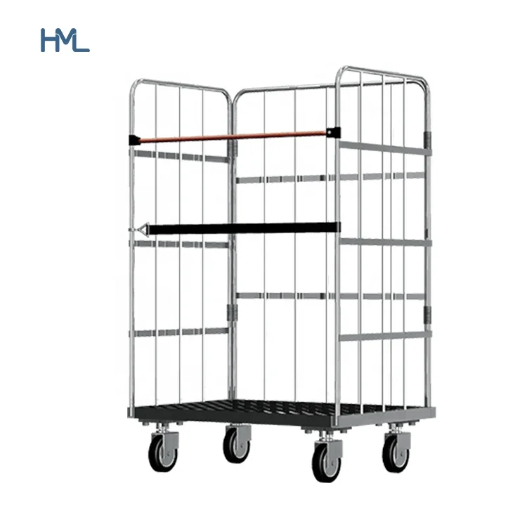 Customized logistic equipment distribution transportation foldable roll box pallet