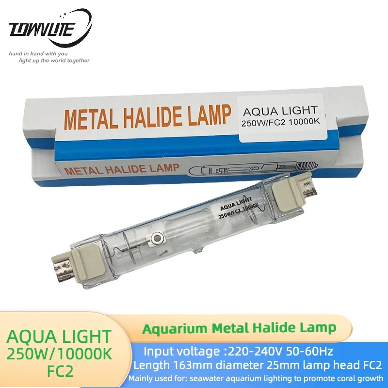 Double end Metal Halide Lamp  Aquarium lighting 250w/FC2 10000K to promote coral rapid growth of water aquarium