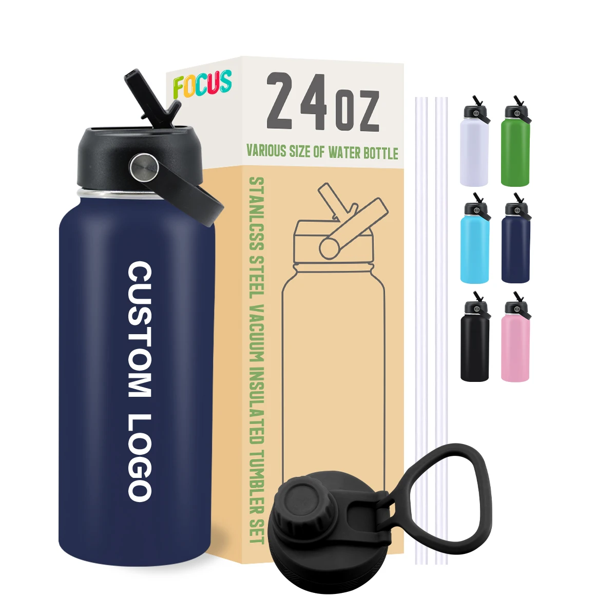 Customized Logo 32 oz Water Bottle Stainless Steel Insulated Termo Botellas De Agua Gym Sport Thermal Vacuum Flask Water Bottle