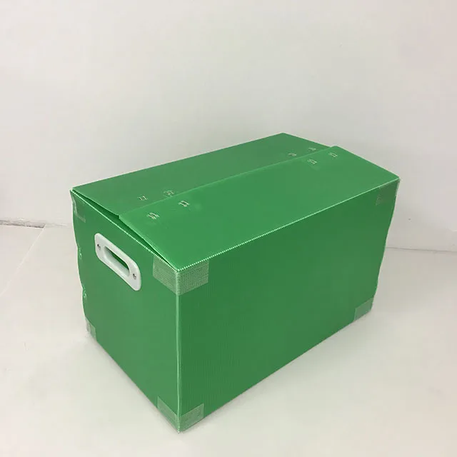 Excellent Wholesale Green Customized PP Polypropylene Plastic Corrugated Storage Containers For Transportation and Packaging