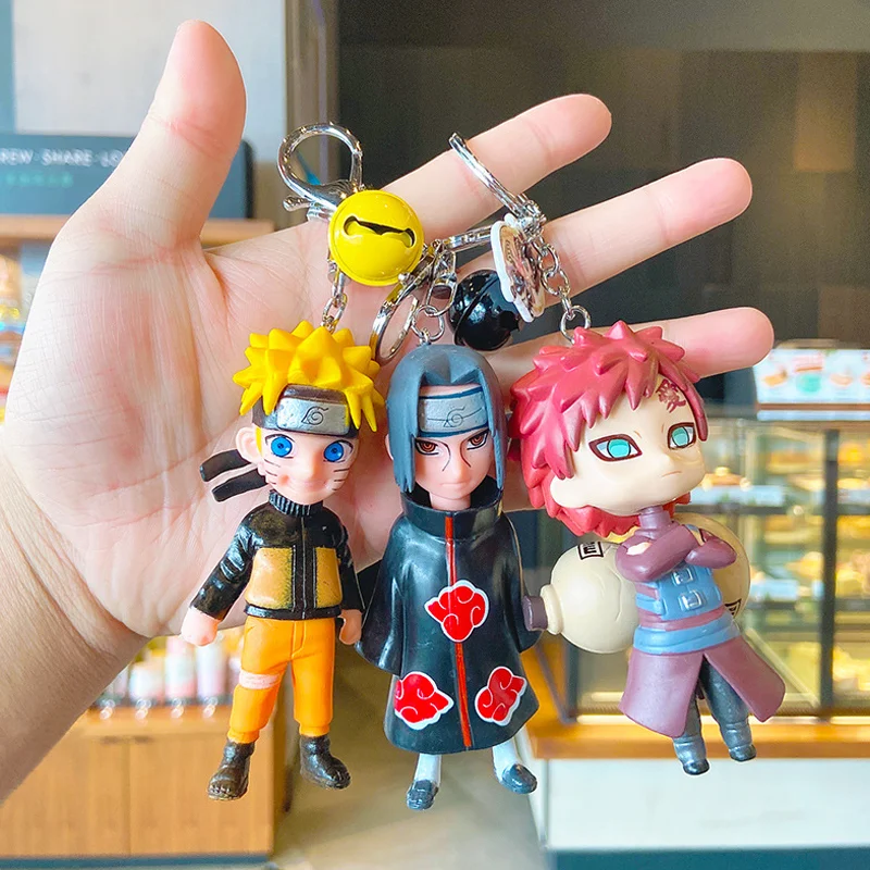 Мультяшный аниме нар уто мягкий клей мини-кукла 3D брелок для ключей Автомобильный Брелок