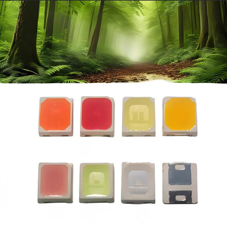 Factory direct sales SMD 2835 gold yellow LED 3V 0.5W 1W ultra high brightness gold yellow LED