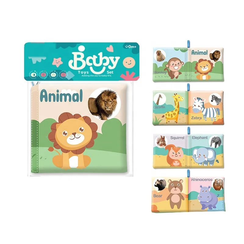 Top Seller Cognitive Montessori Early Educational Toys Book Baby Stroller Sensory Quiet Book Soft Cloth Books For Babies