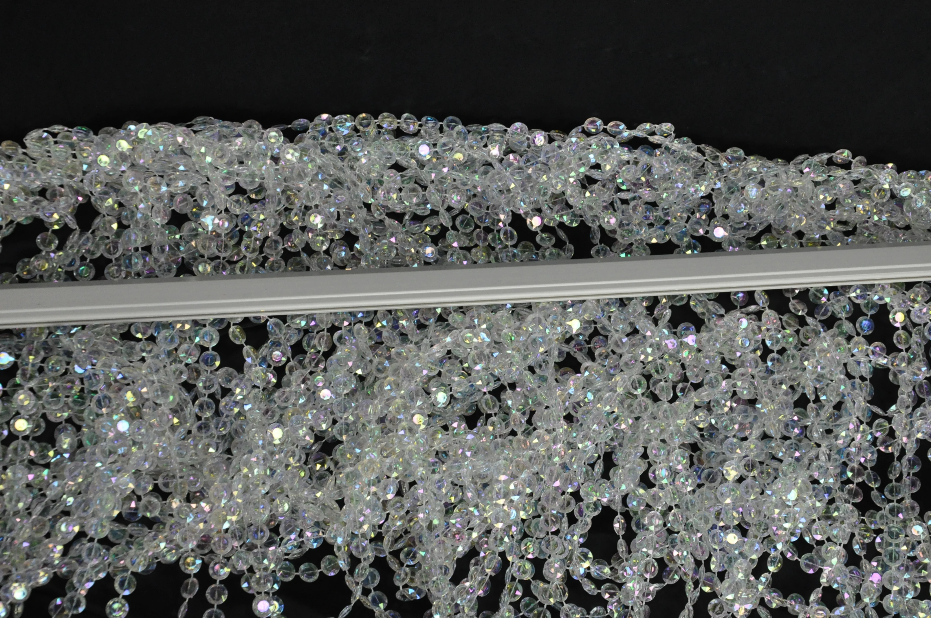 Plastic circle bead curtain wedding backdrop curtains