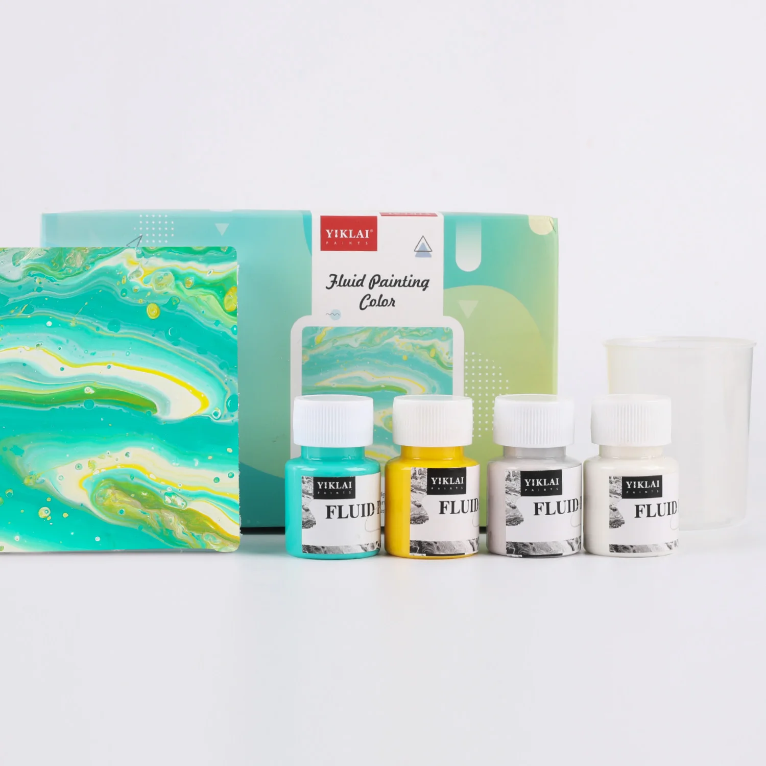 Factory Supply No Need Silicone Oil High Flow DIY Fluid Acrylic Paint Fun Set