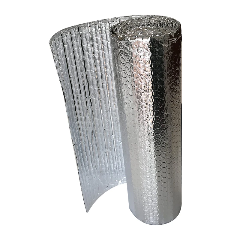 Reflective single double layer bubble foil metal building thermal insulation for attic