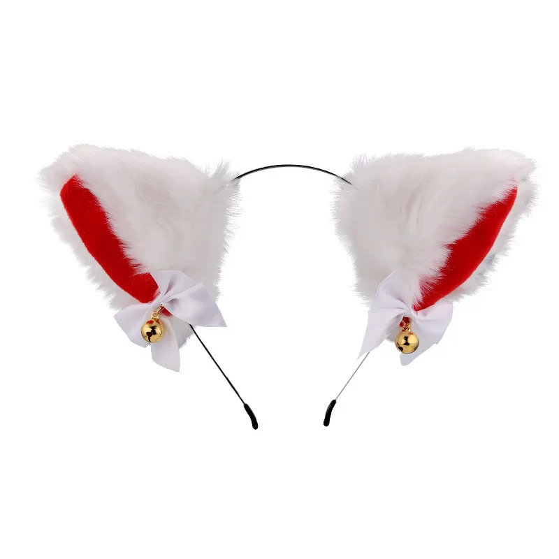Wholesale Fashion Cos Cat Ears Bell Halloween Headwear Christmas Accessories Girls Hairbands