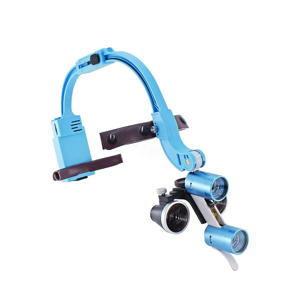 2.5X 3.5X Surgical Loupes Microscope 5W Binocular Loupe LED Headlight Dental Medical Manufacturer