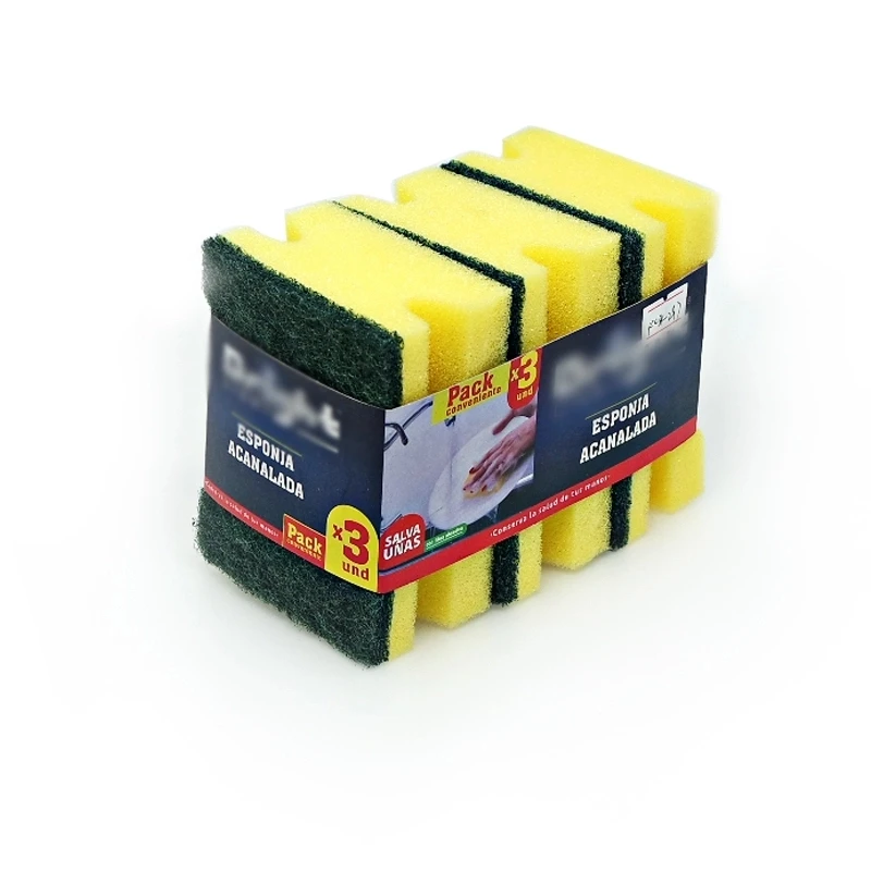 wholesale nylon cloth multipurpose kitchen dish washing sponge scrubbers PU dishes cleaning sponge