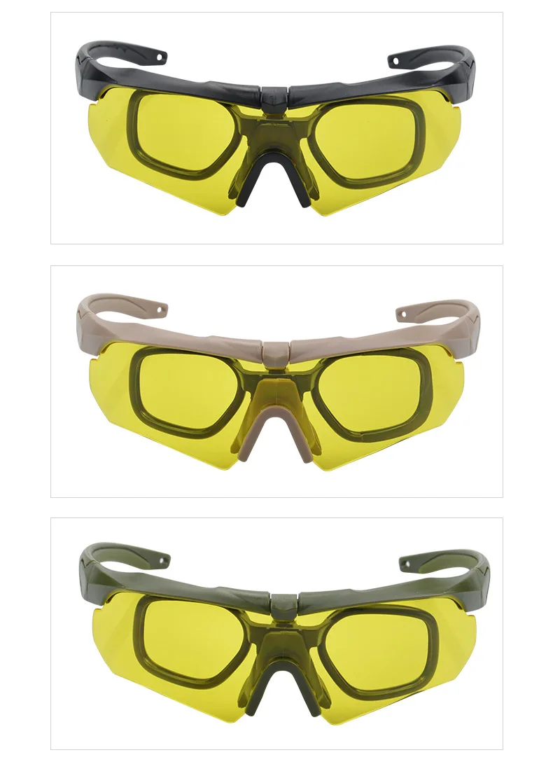 Tactical goggle Protective Polarized Glasses Frame Goggles Motocross Outdoor Sports Cycling Paintball Safety Eyewear Anti-UV Eye