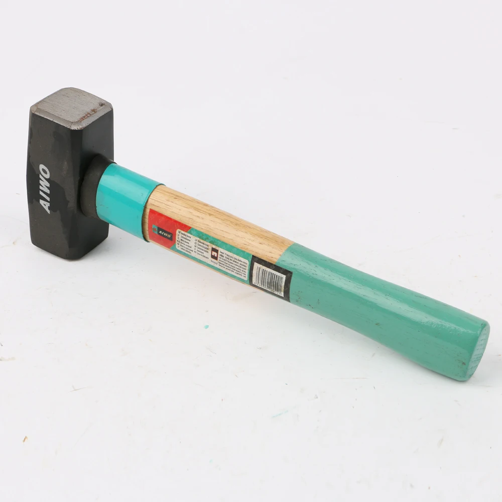 Customized size wooden handle carbon steel type wood Stone Hammers