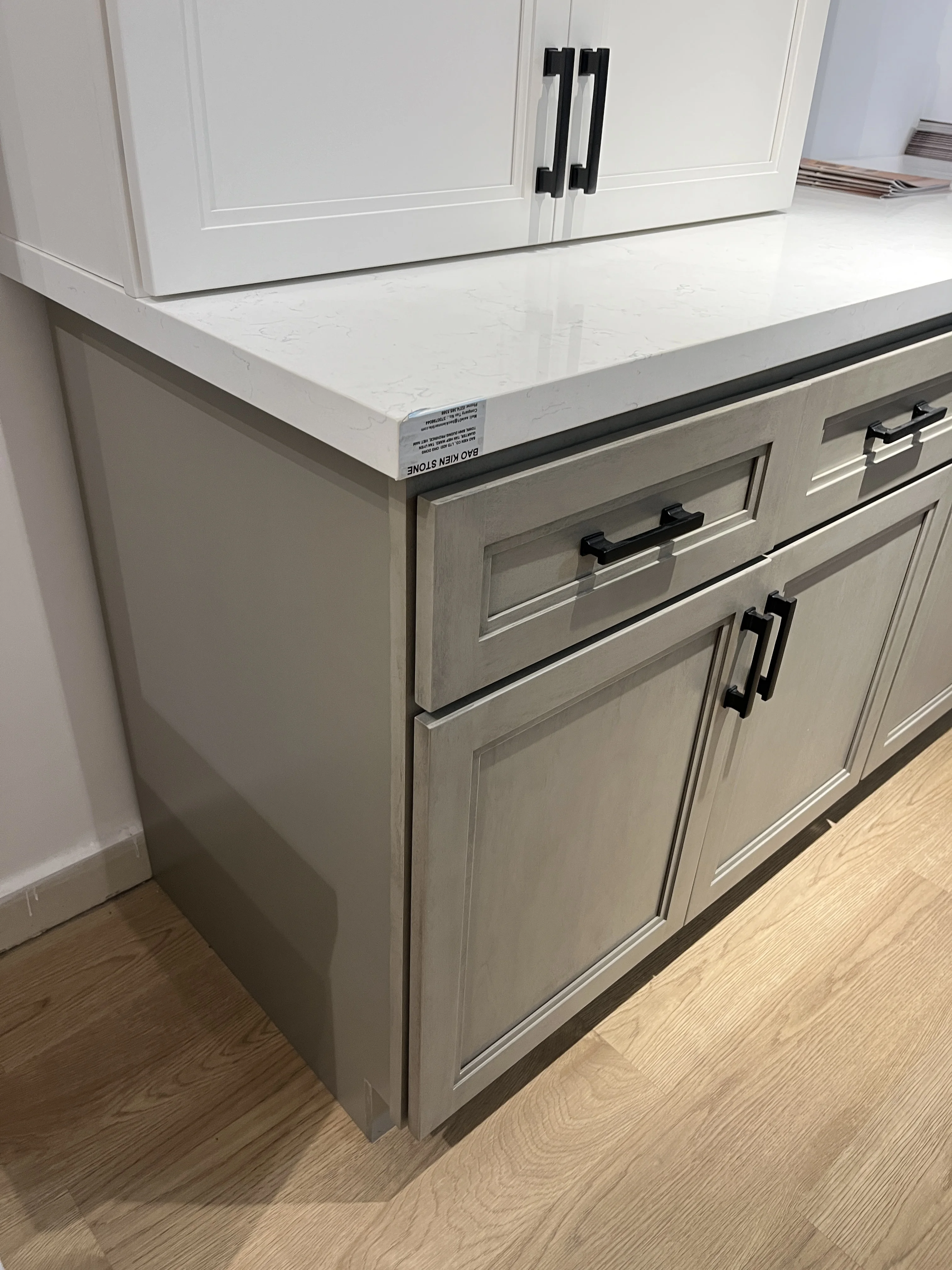 LIEN HOP Modern Design Ready To Assemble Wooden Cabinet Modular Kitchen Furniture Oak Base Kitchen Cabinet
