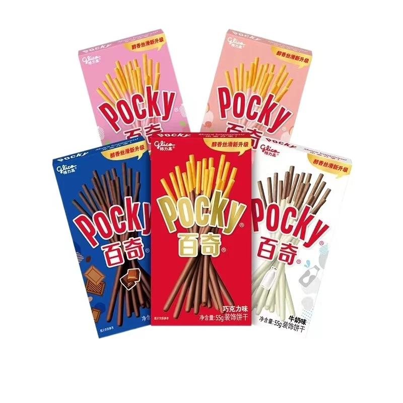 Китай лидер продаж оптовая продажа палочка для животных банан клубника Glico Pocky Chocolate55g