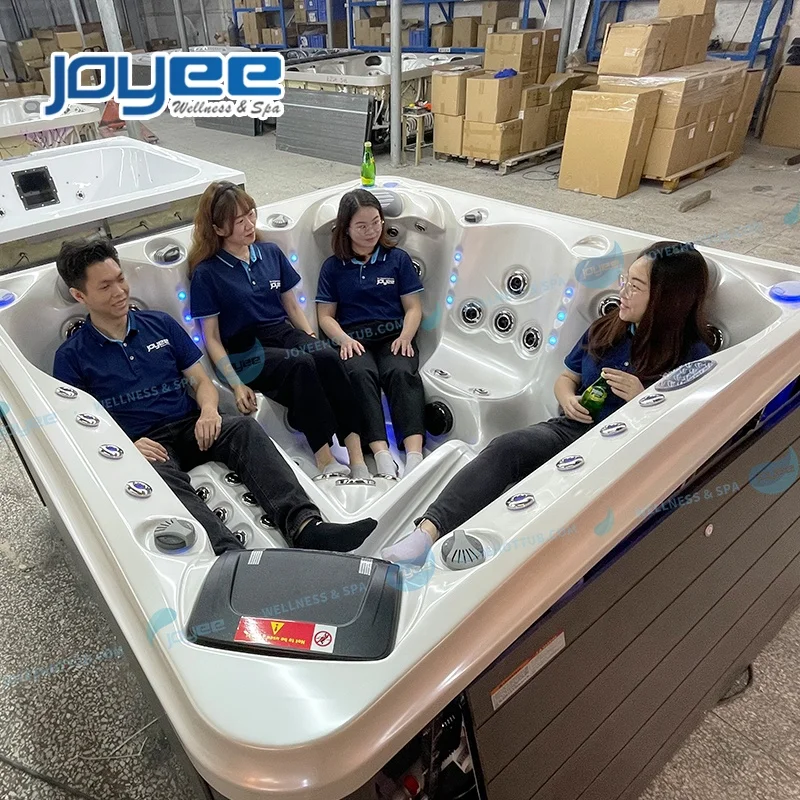 Оптовая продажа спа-ванны JOYEE balboa для гидротерапии Массажная гидромассажная Ванна уличное садовое спа 5