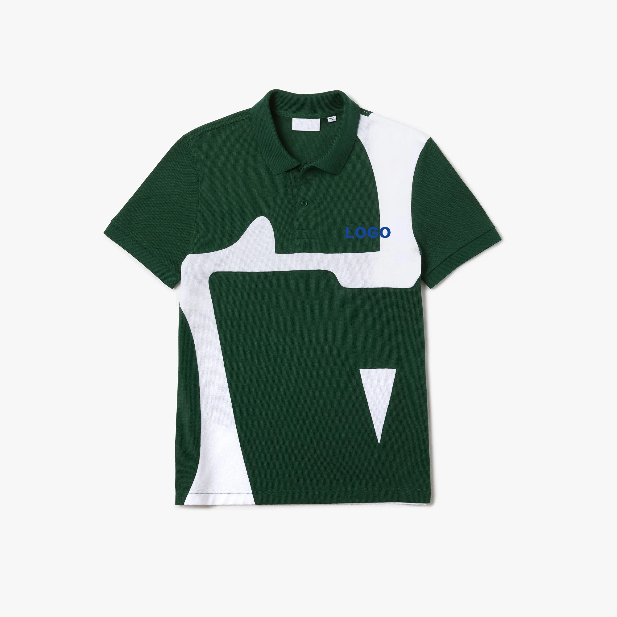 Original Sports Fit Print Cotton Sublimation Men Patchwork Colorblock Golf Polo Shirts Custom Logo
