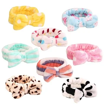 Wholesale Hot Sale Microfiber Head Band Soft Absorbent Fabric Bath Face Washing Make Up Hair Band For Girl