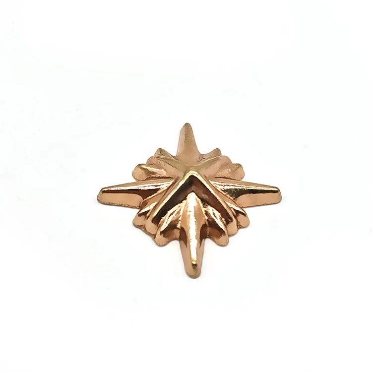 Wholesale Newest Designer Fashion Golden Star Nails Metal Rivet Button High Quality Decorative Garment Jeans Mini Spike Button