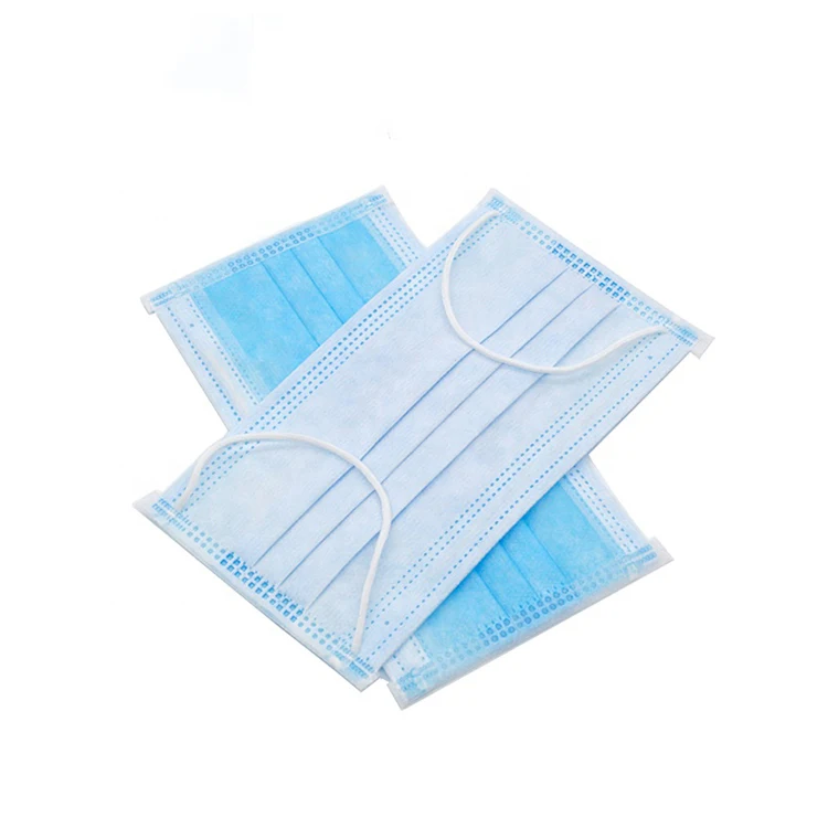 Astm уровень пыли 3ply ткань 3-слойные фанерные активированный masker уголь кейс 3 слоя маска синий одноразовые медицинские маски для