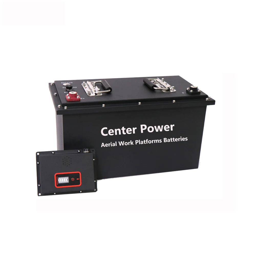 Center Power New design OEM dc/battery powered aerial working / scissor lift platform lithium battery