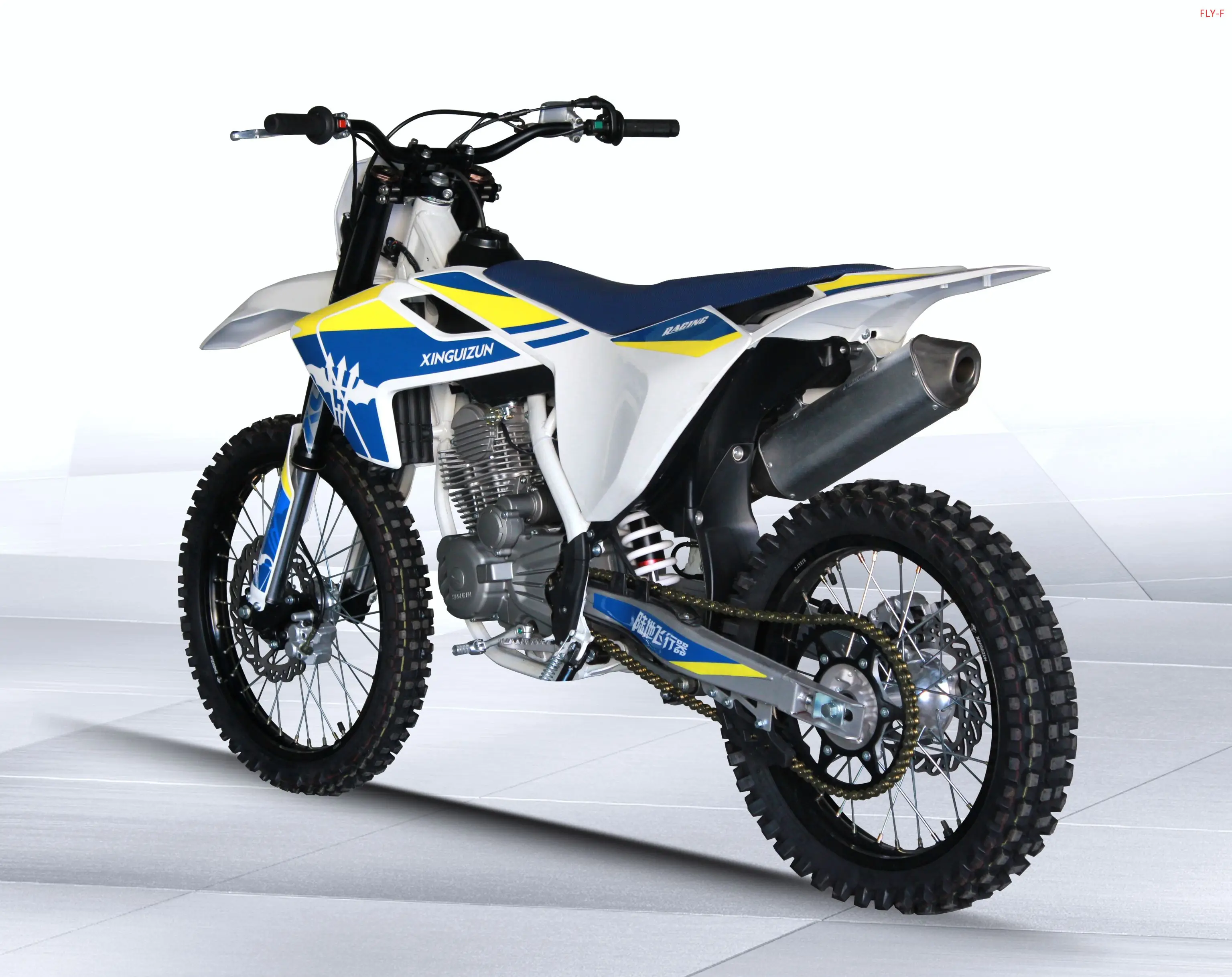 Байк велосипед способный преодолевать Броды для продажи внедорожных 250cc 4 тактный Max черного желтого цвета цепочкой красного и голубого цвета-белый клапан форсунки дизельной уличные Фотофон на заказ Голубая горячая клавиша переключения