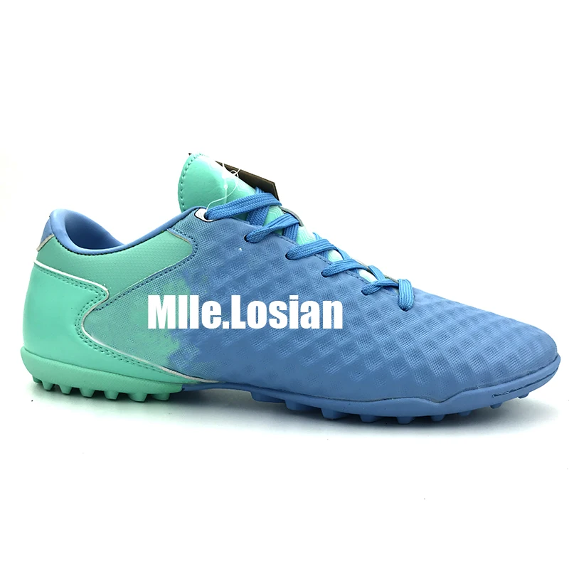 New low top artificial Turf soccer shoes, microfiber studs soccer shoes, professional athletics soccer shoes