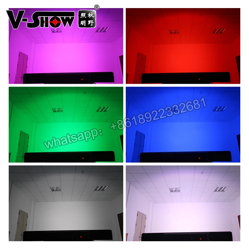 VSHOW MC1030 10PCS 30w Led Pixel Bar COB BSW Hybrid LED Linear Wall Washer lights RGBW DMX Control COB led stage wash bar light