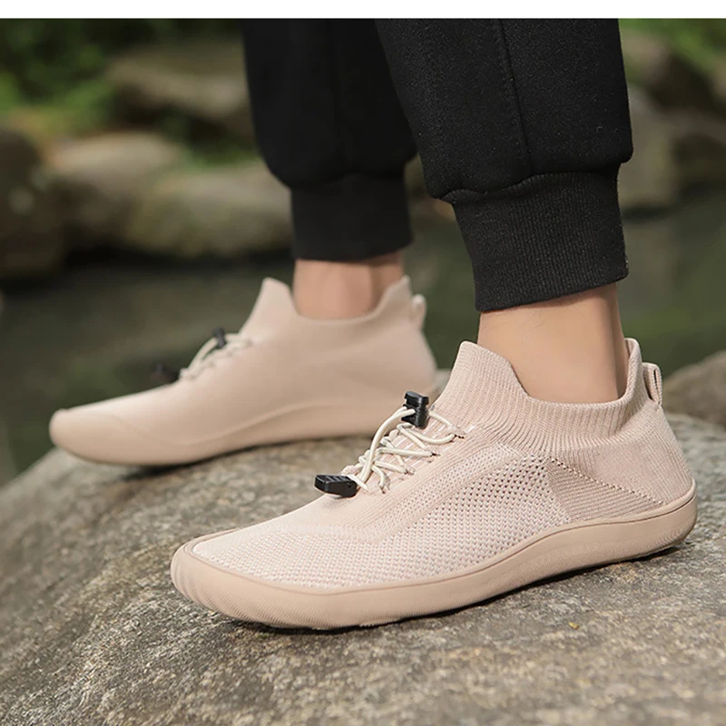 New Wide Palm Fly Woven Casual Shoes Comfortable Breathable Sports Weightlifting Shoes for Summer Barefoot Loose Design