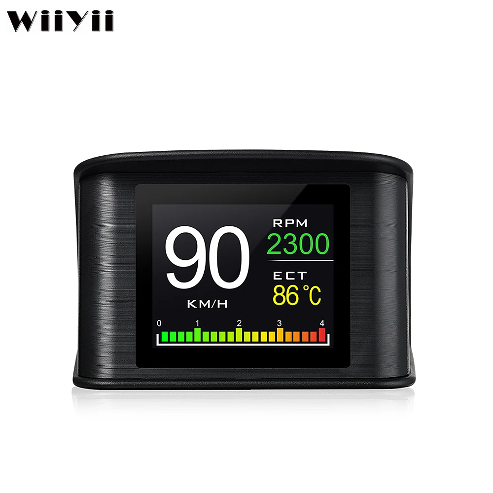 WiiYii P10 автомобиля HUD Многофункциональный цифровой измеритель сигнализации скорость воды-датчик температуры неисправности испытаний для детей возрастом от 12V