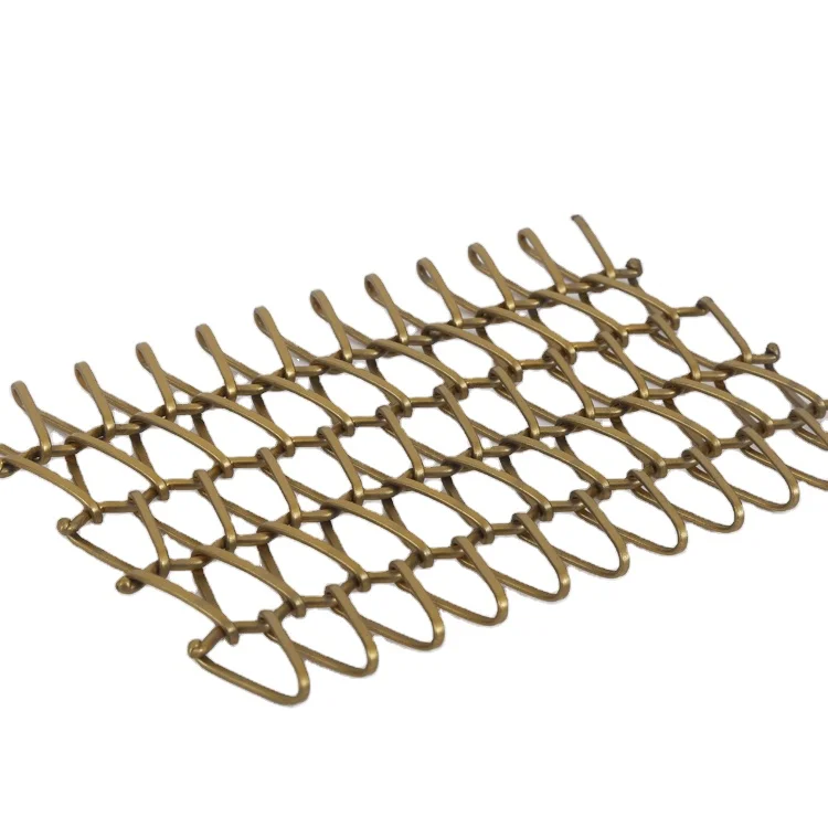 hot sale manufacture customization metal stainless steel decorative woven wire mesh soft curtain net screen partition wall byobu